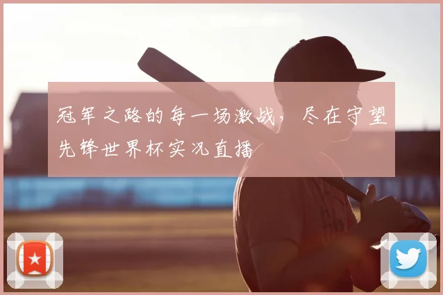 冠军之路的每一场激战，尽在守望先锋世界杯实况直播